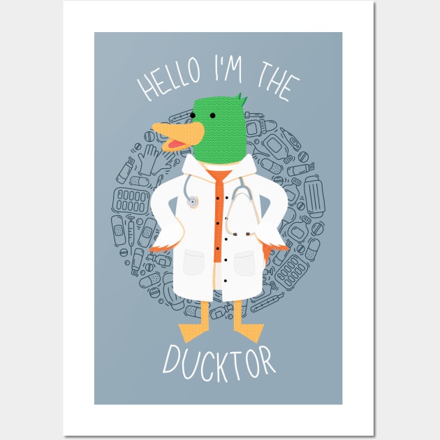 Doctor Duck Wall Art by GiveMeThatPencil